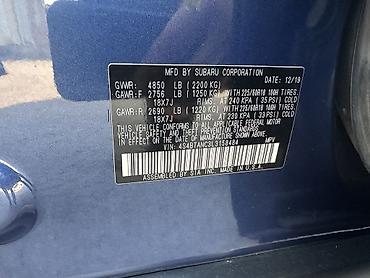 дворник на одиссей: Subaru Outback: 2019 г., 2.5 л, Вариатор, Бензин, Универсал — 2