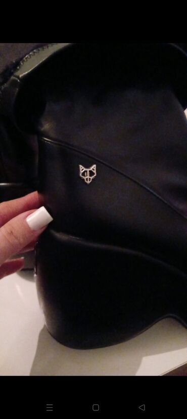 Çəkmələr: Uzunboğaz, Ölçü: 38, rəng - Qara, Yeni — 3