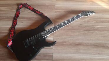 Elektro gitaralar: Elektron gitara, Ibanez, 6 sim, İşlənmiş, Ünvandan götürmə