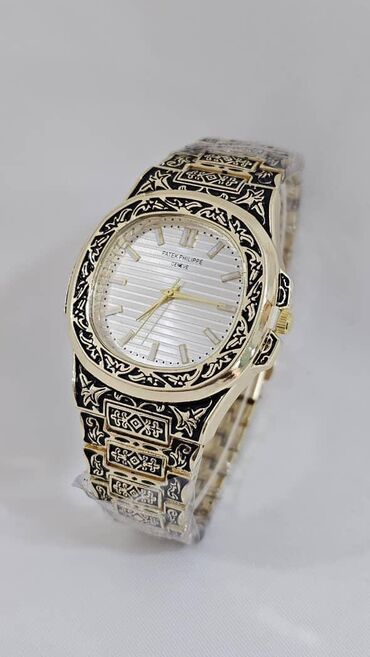 Lüğətlər: Qol saatı, Patek Phillipe, rəng - Qızılı