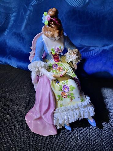 Antiques: Antik figura 1907 do 1949g.Muller Volkstedt Drezden cipka at lalafo.rs — 8 Antiques: Antik figura 1907 do 1949g.Muller Volkstedt Drezden cipka — 8