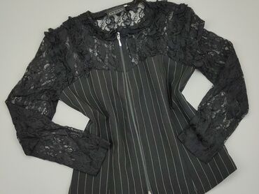 czarne eleganckie bluzki plus size: Blouse, S (EU 36), condition - Fair