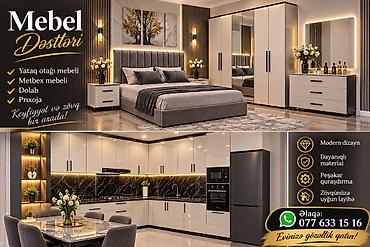 стеклянная мебель на заказ: Mebel Dostları – eviniz üçün zövqlü və funksional həllər - Yataq — 1