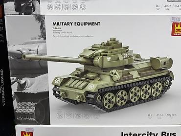 конструкторы танки: Конструктор из блоков “Military Equipment: T-34-85” - Модель танка — 1
