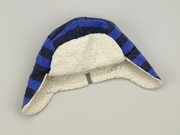 czapka niebieska zimowa: Czapka, 50-51 cm, stan - Zadowalający