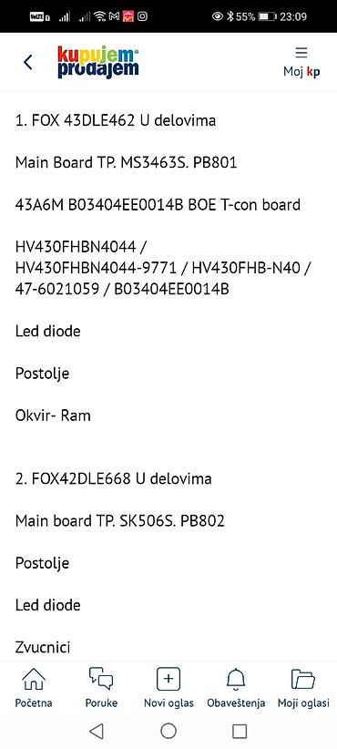 Aksesoari za TV i video: Delovi za TV uređaje – STARK JAZZ 40L2 i Skytech 43SWWT5 Raspoložive — 17