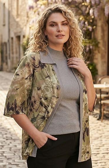 tom tailor sakoi: Ležerni ženski kimono/lejerna jaknica sa uzorkom - Lagan, prozračan — 1