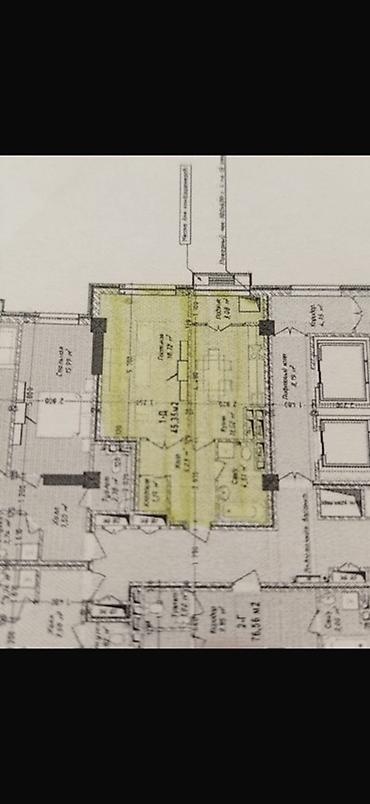 квартиру в бостери: 1 комната, 46 м², ул. Курманжан Датка-Абдыкадырова, Элитка, 15 этаж, ПСО (под самоотделку) — 3