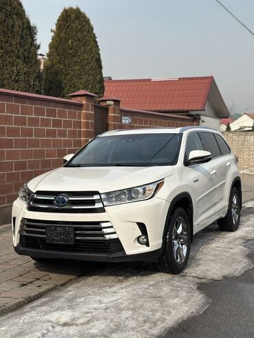 белая toyota: Toyota Highlander: 2019 г., 3.5 л, Вариатор, Гибрид, Внедорожник