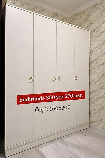 islenmis seyf qapi: Yeni, 4 qapılı, Ağ, Açılan, Düz dolab — 1