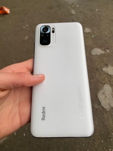 телефоны redmi 10: Xiaomi, Redmi Note 10, Колдонулган, 64 ГБ, түсү - Ак, 2 SIM