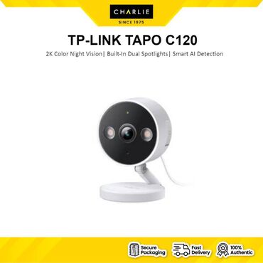 Videomüşahidə: Tp-link - tapo c120 ( tapo indoor/outdoor wi-fi home security camera )