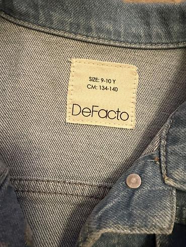 Uşaq geyimi və ayaqqabıları: Defacto uşaq cins gödəkçəsi - Brend: DeFacto - Ölçü: 9–10 yaş — 2