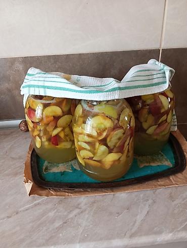 distillə olunmuş su: Məhsul: Evdə hazırlanmış təbii alma sirkəsi üçün maya (fermentasiya — 2