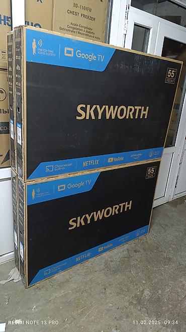 google: Телевизор LED Skyworth 55Q66G с экраном 55” обладает качественным — 1