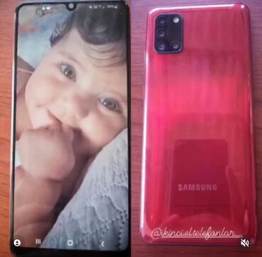 a31 v Azərbaycan | Samsung: Samsung Galaxy A31 | 64 GB rəng - Qırmızı | Barmaq izi, İki sim kartlı, Sənədlərlə
