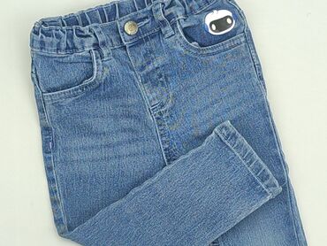 czarne jeansy straight leg: Denim pants, So cute, 12-18 months, condition - Good