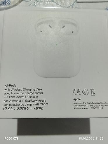 ноутбуки acer бишкек: Зымсыз ичине салынуучу кулакчындар, Apple, AirPods 2, Жаңы — 4