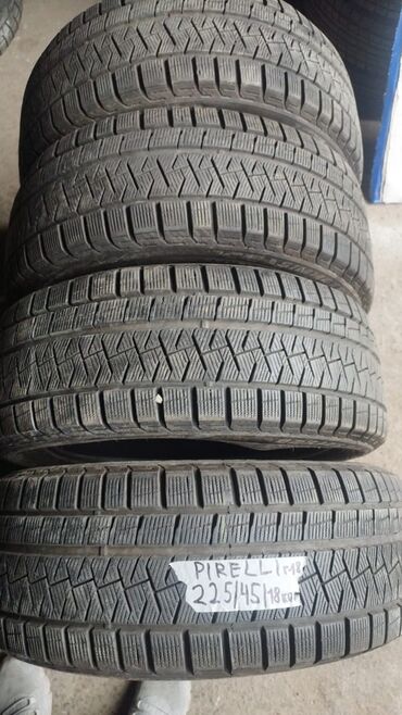 Шины: Шины 225 / 45 / R 18, Зима, Б/у, Комплект, Легковые, Pirelli