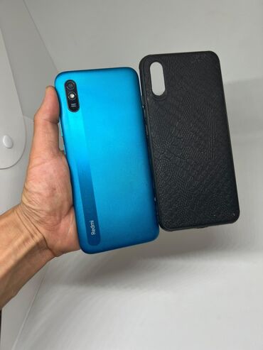 Tecno: Redmi, Redmi 9A, Б/у, 32 ГБ, цвет - Синий, 2 SIM