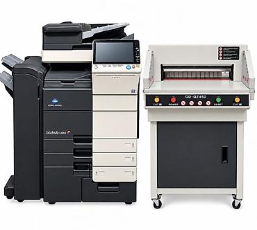 Цифровой цветной МФУ Konica Minolta bizhub C659 + электрогильотина для