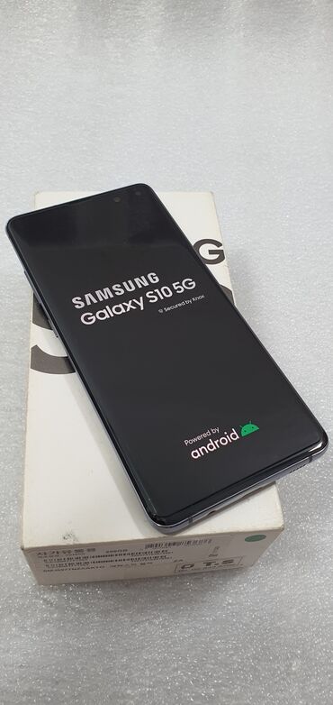 телефон s10: Samsung Galaxy S10 5G, Б/у, 256 ГБ, цвет - Черный