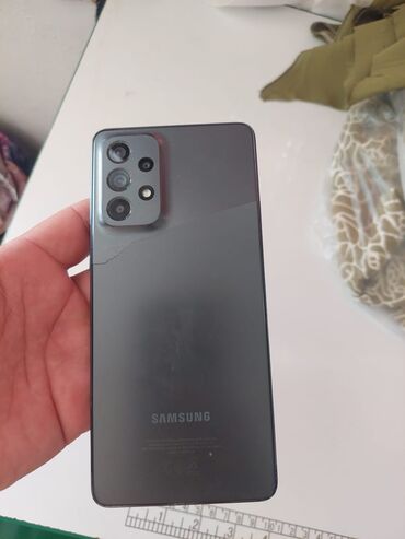 ноутбук арзан: Samsung Galaxy A73 5G, 128 ГБ, түсү - Боз, 2 SIM