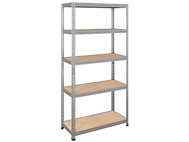 Торговое оборудование: Стеллаж SBL 180KD/90x40/5 оцинкованный Характеристики: - Размеры мм — 3