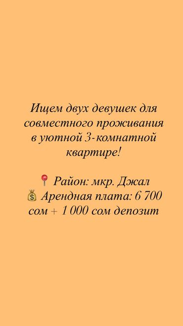 квартира на долгий срок восток 5: 3 комнаты, Собственник, С подселением, С мебелью полностью