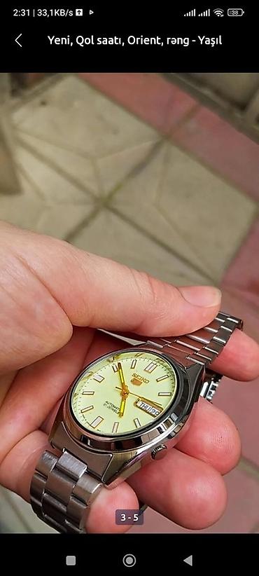 telefon saat: -Orginal Seiko 5 -Svic Mexanika -Şüşədə Hologram -Arxa Hissə Billək — 7