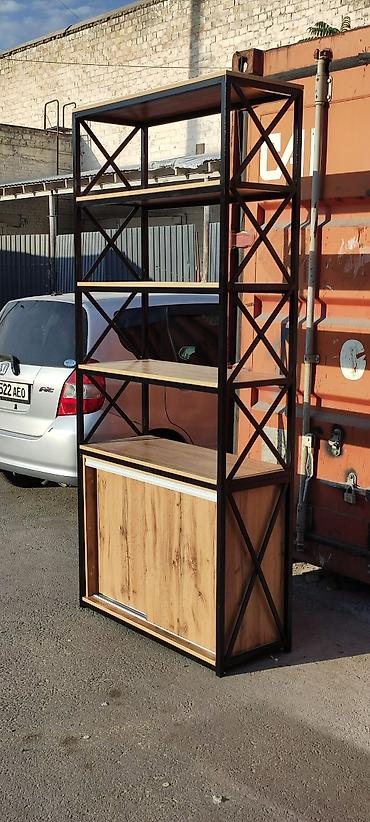 Этажерки для кухни: Стеллаж с шкафом
Стеллаж подойдёт для магазина и для дома и офисов — 8