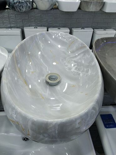 трубы для камина: Mərmər naxışlı masaüstü çanaq-lavabo - Material: yüksək keyfiyyətli