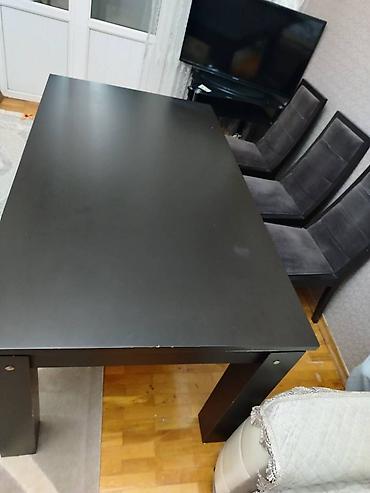 Mebel: İşlənmiş, Dördbucaq masa, 6 stul — 7