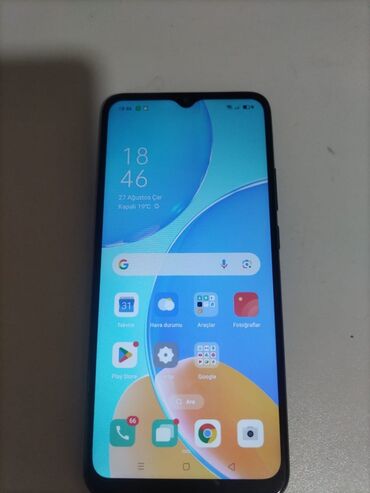 telefon kabrosu: Oppo A15, 64 GB, rəng - Qara, Barmaq izi