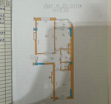 72: 2 комнаты, 72 м², Верхний Джал Элитка, 10 этаж, Свежий ремонт — 2