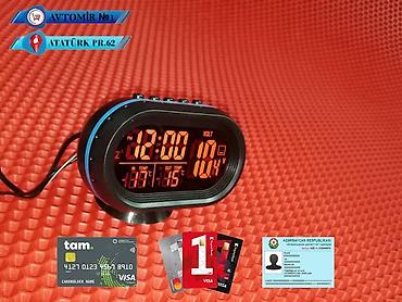 elektron termometr istifade qaydasi: Saat termometr bundan başqa hər növ avtomobi̇l aksessuarlarinin — 1