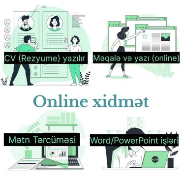 online reklam isi: Sərbəst iş, Cv, Məqalə - ONLİNE KOMPÜTER XİDMƏTLƏRİ • Cv-lər (peşəkar