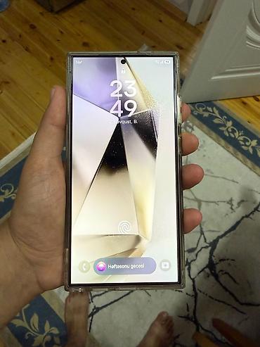 simde gizlin nomre: Samsung Galaxy S24 Ultra, 256 GB, rəng - Qızılı, Zəmanət, Düyməli, Barmaq izi — 2