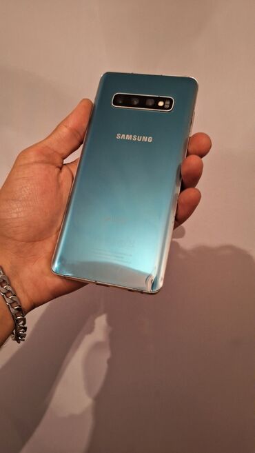 samsung j510: Samsung Galaxy S10 Plus, 128 GB, rəng - Mavi, Zəmanət, Düyməli, Barmaq izi