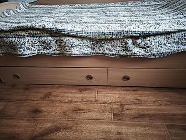 bunk bed: Односпальная кровать, Б/у, С матрасом, длина - 195 см — 3