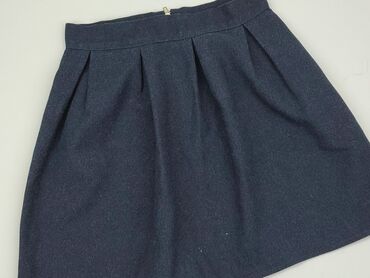 plisowane spódnice niebieska: Skirt, M (EU 38), condition - Good