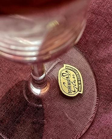 bohemia: Набор бокалов Bohemia Glass (Чехословакия), 6 штук в фирменной — 3