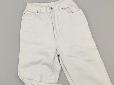 białe koronkowe bluzki ze stójką: Jeans, S (EU 36), condition - Good