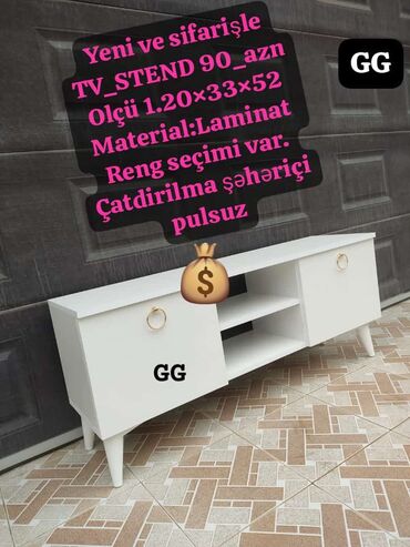 TV altlığı: TV stend rəng seçimi var