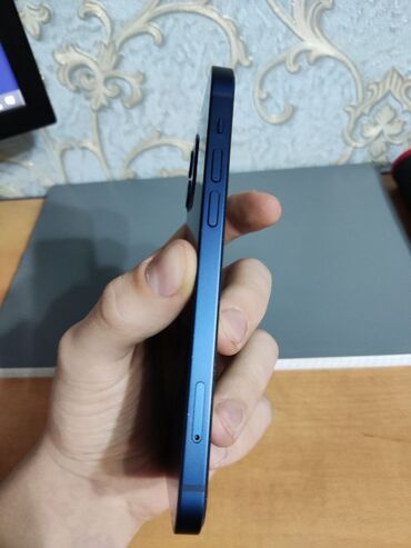 Apple iPhone: IPhone 12, Б/у, 128 ГБ, Синий, Защитное стекло, Чехол, Коробка, 75 % — 5