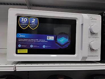 микроволнов: Микроволновая печь Midea Inverter Quattro (белая) - Инверторная — 1