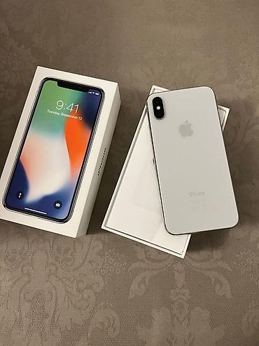 iphone 7 iphone: IPhone X, Gümüşü, Face ID — 1