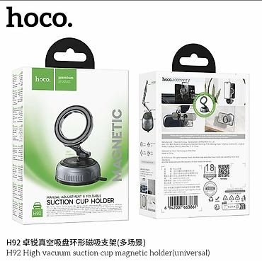 HOCO H92 — универсальный магнитный держатель с вакуумной присоской -