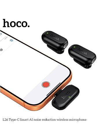 apple studio: Беспроводной петличный микрофон HOCO L26 SMART AI ENC Стильный и — 8