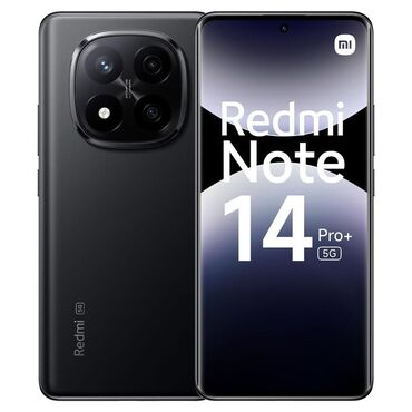 Redmi: Redmi, Redmi Note 14 Pro Plus, Б/у, 256 ГБ, цвет - Черный, 1 SIM, 2 SIM, eSIM